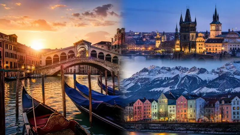 Norte de Italia y Centroeuropa — Venecia y Praga
