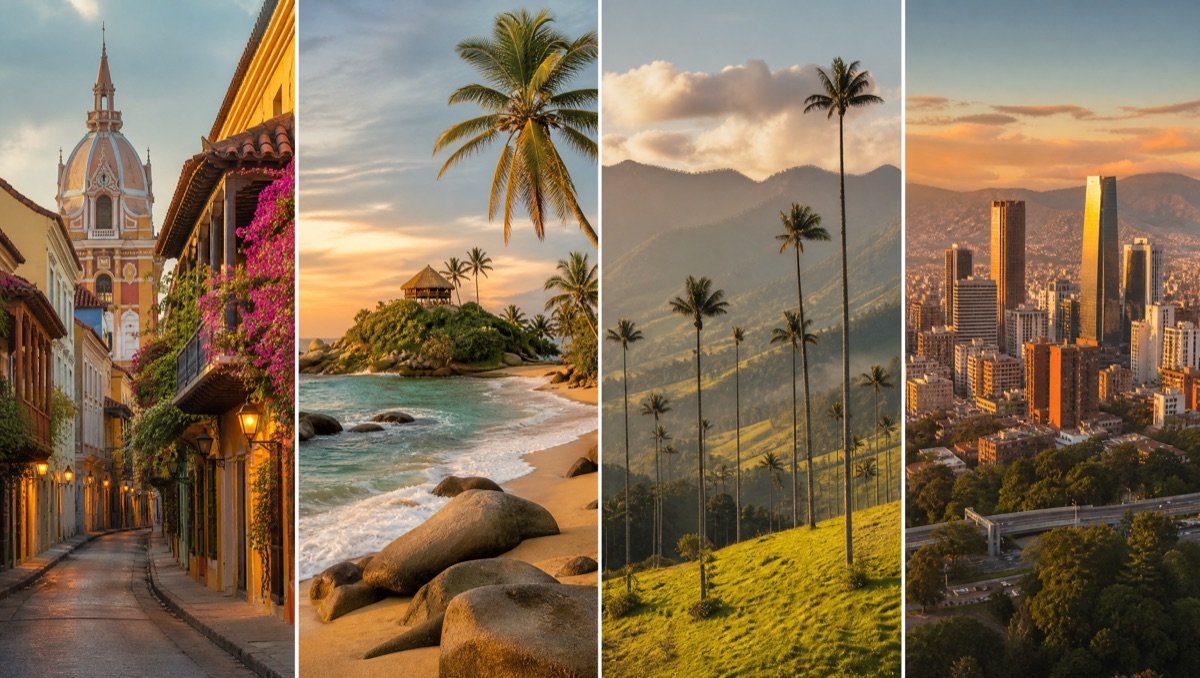 Destinos más recomendados Colombia
